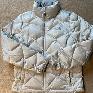 The North Face Women’s 550 Silver Puffer Jacket